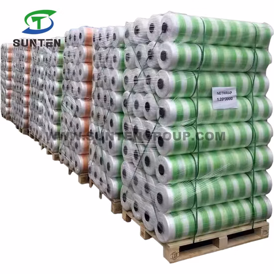 PE/Polyethylene/PP/Plastic/Agricultural White Packing Round Silage/Grass Hay Bale/Bales Net Wrap for Japan